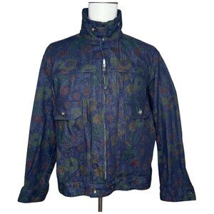 Engineered Garments Floral Print Trucker Denim Jacket